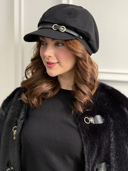کلاه پیل باکس سگک طلایی