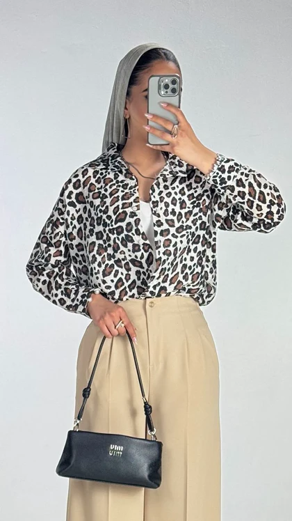 شومیز پلنگی کد 500549