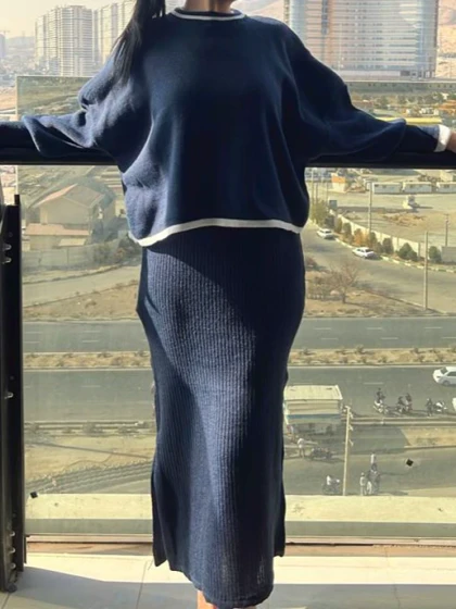 ست رویه و پیراهن بافت 7702