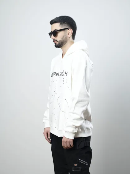 هودی مدل SPLASH سفید برند بورن ریچ bornrich