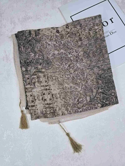 روسری نخی کلیشه طرح شالیزار کد 306