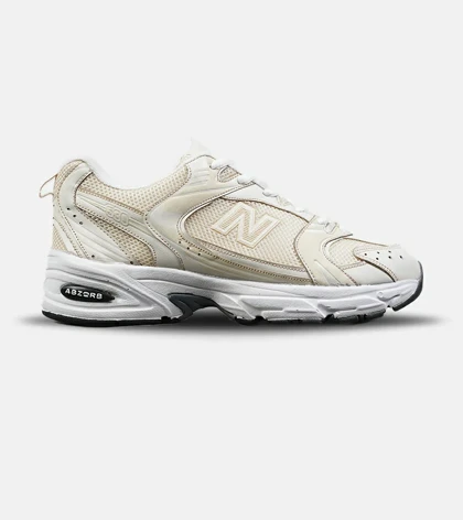 کفش کتانی مردانه و زنانه کرم سفید NEW BALANCE 530 مدل 8535