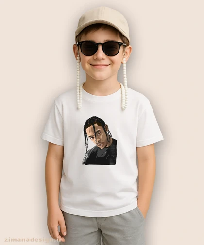 تیشرت بچگانه طرح تراویس اسکات کد 943