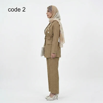 کت و شلوار کرپ شانتون مدل ژینوس علیدسا