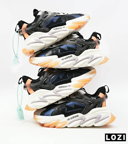 کفش کتانی مردانه مشکی آبی Adidas A700