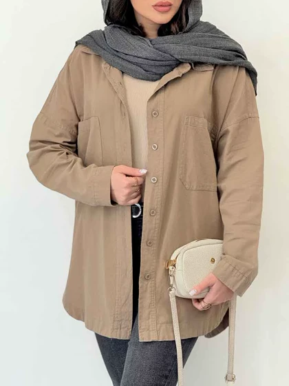 شومیز دو جیب پایین هلال