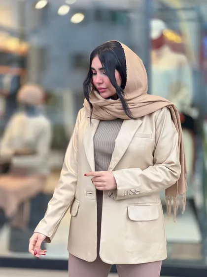کت چرم آستردار کد 699