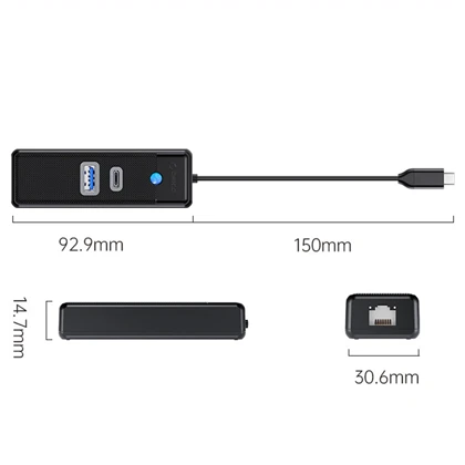 هاب تایپ‌سی 3 پورت اوریکو PWCUR25-C3