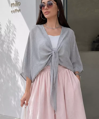 شومیز گره‌ای کد SV100/SANDO برند ردا