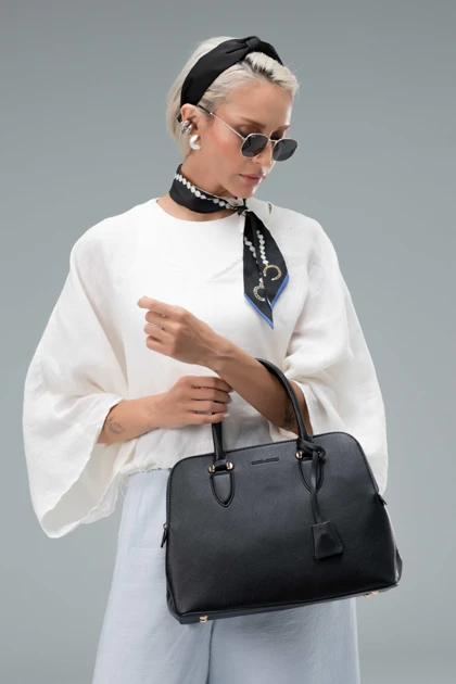 کیف دستی زنانه چرم مصنوعی دسته دار دیوید جونز DAVIDJONES