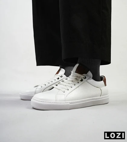 کفش اسنیکرزمردانه سفید PULL& BEAR