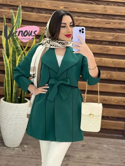 مانتو ژیله دار مغزی دوزی