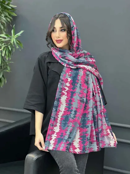 شال آبرنگی حریرنخ