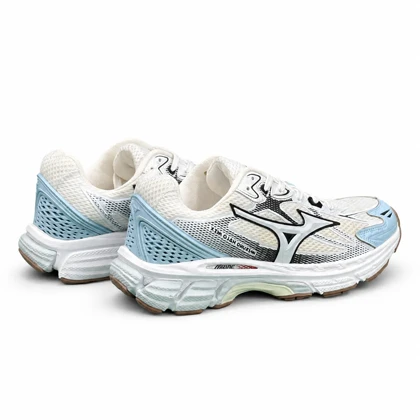 کفش کتانی بزرگ پا (کیفیتاورجینال) مدل سفید آبی2 Mizuno