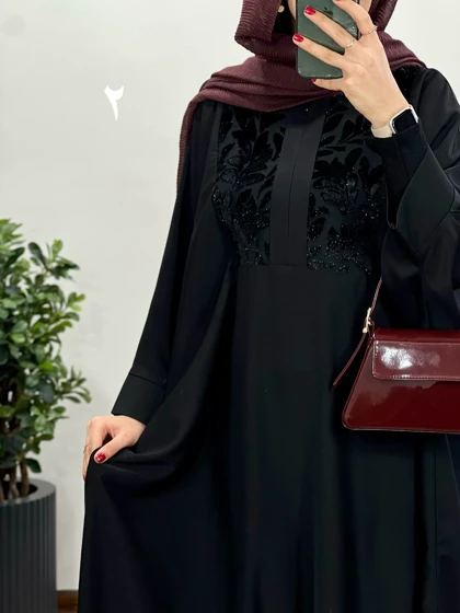 عبای بلند سوزندوزی اسرا 2