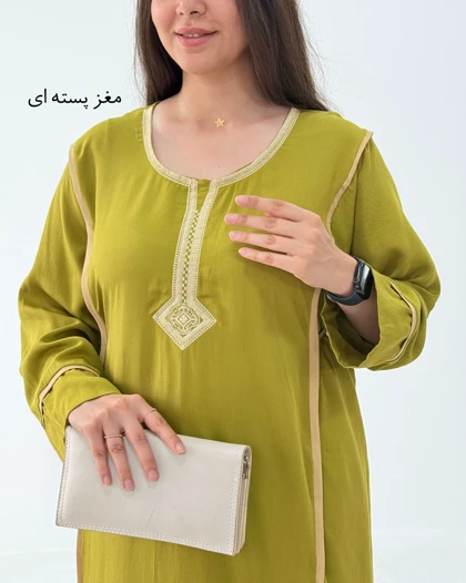 پیراهن مانتویی نیکا - کد 1853