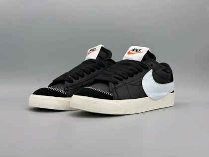 کتانی نایکی بلیزر لو 77 جامبو مشکی سفید/Nike Blazer low 77 Jumbo