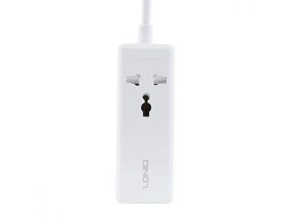 چند راهی برق یک سوکت و چهار پورت با توان 65 وات الدنیو LDNIO SC1418 Mini Smart Power Socket Plug Desktop