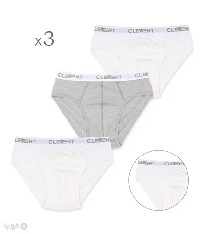 پک شورت مردانه اسلیپ نخی کش از رو Clevent کلونت کد 2108 - بسته 3 عددی