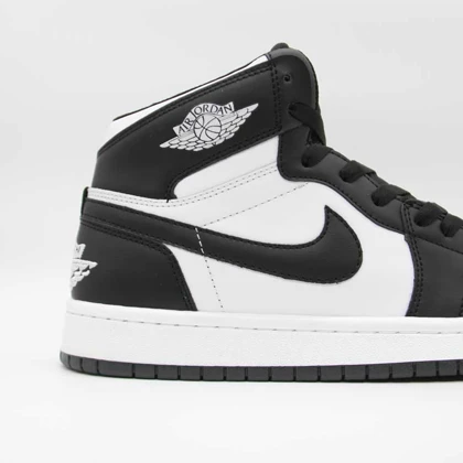 کتانی جردن 1 مشکی سفید ساق‌دار کد 6624