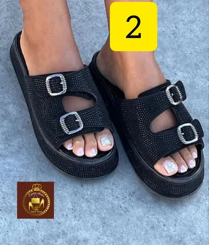 دمپایی روفرشی زنانه 2 سگک