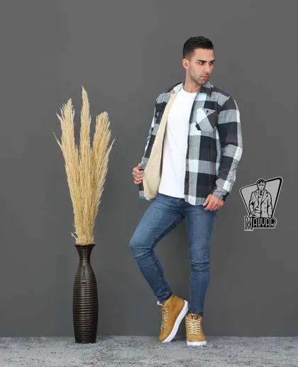 کاپشن چهارخونه پشمی ZARA