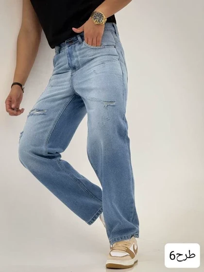 شلوار مردانه جین بگ_کد4027