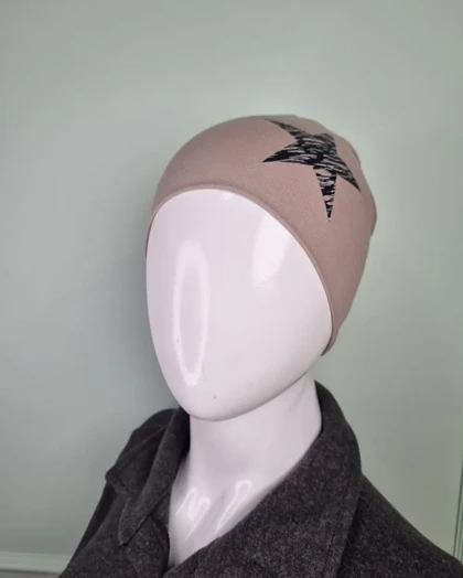 کلاه نخ استرچ دولایه بچه‌گانه سیلکا طرح ستاره