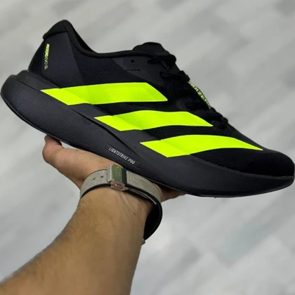 کتانی ویتنامی آدیداس آدیزیرو اوو اس ال رانینگ مشکی سبز Adidas Adizero Evo SL Running Black and green کیفیت اورجینال