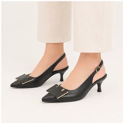 کفش مجلسی زنانه پاشنه‌دار 5 سانت مدل 400933 _ sandal valentino