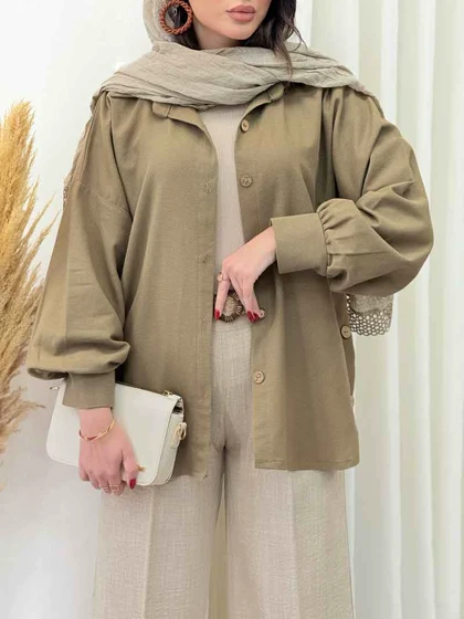مانتو بغل سه دکمه گیتی