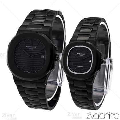 ست ساعت پتک فیلیپ ناتیلوس مشکی 106037