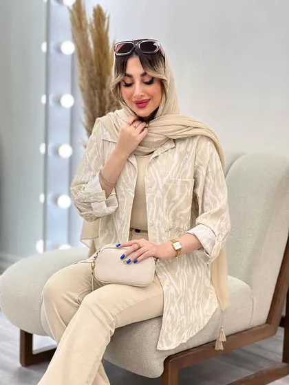 شومیز طرح دار ستیا