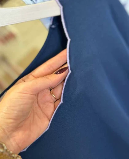 بلوز و شلوار سایز بزرگ نخ پنبه سکسن کد 40784