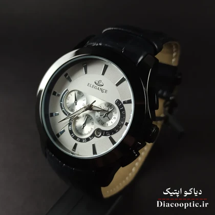 ساعت مچی مردانه برند الگانس مدل DO1175 بند چرمی
