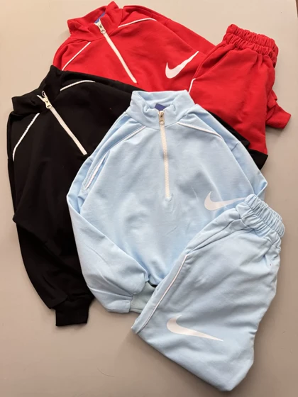 دو تیکه نیم زیپ نایکی بچگانه