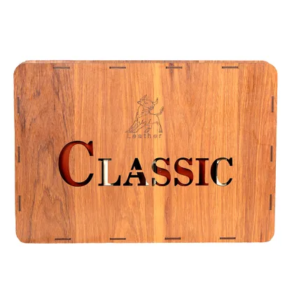 ست هدیه کیف پول و کمربند چرمی مدل CLASSIC کلاسیک SBC0010