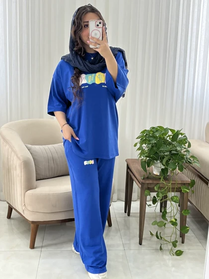 ست زنانه و دخترانه اسپرت تابستانه کد 615