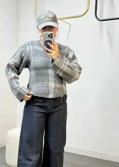 بلوز چهار خونه کد:9067