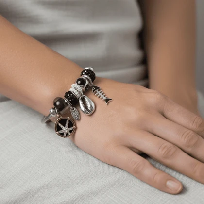 دستبند دخترانه پاندورا ماهی