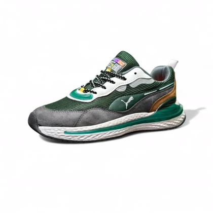 کتانی مردانه پوما نیویورک سبز طوسی