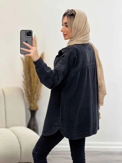 مانتو جین دو جیب