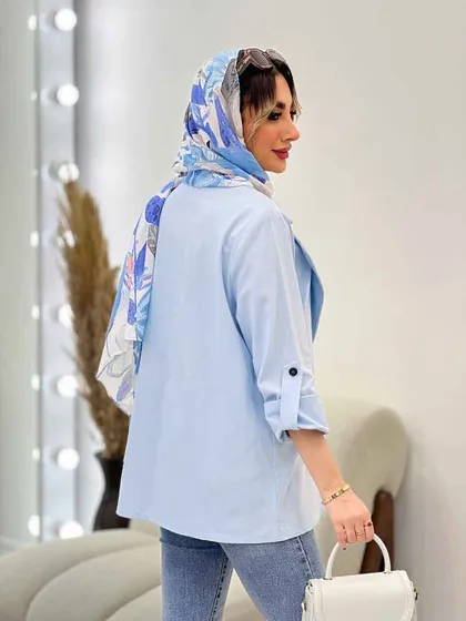 مانتو کتی دو دکمه ثمین