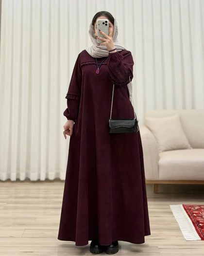 مانتو عبایی کبریتی مدل سنگدوزی