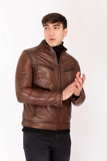 کت و کاپشن مردانه new-venture-gian-ferre-solid-leather
