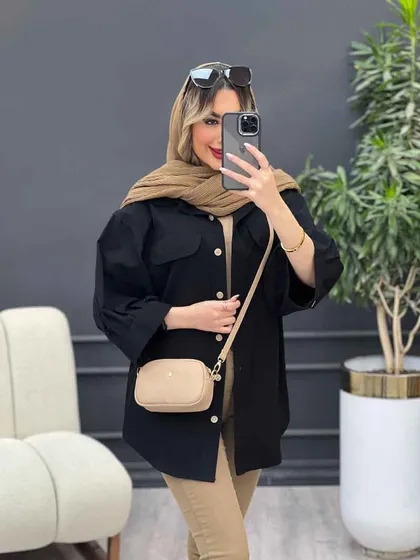 مانتو کتان شومیزی دلسا