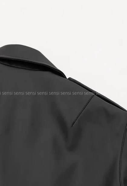 بایکر کوتاه چرم آستر دارکد1004319