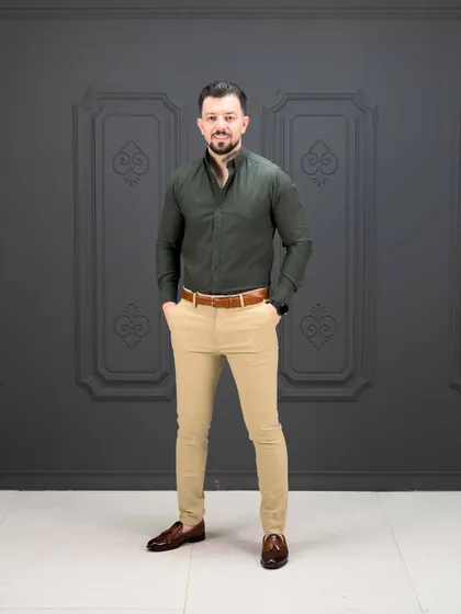 ترکیب رنگ سبز و کرم