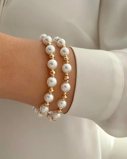 دستبند گوی و مروارید ژوپینگ