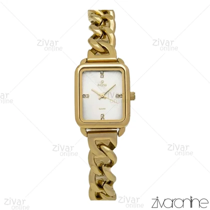 ساعت داتیس زنانه بند کارتیری صفحه سفید مهندسی 107225